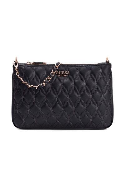 Guess μαύρη καπιτονέ τσάντα φακελάκι PW7577P632