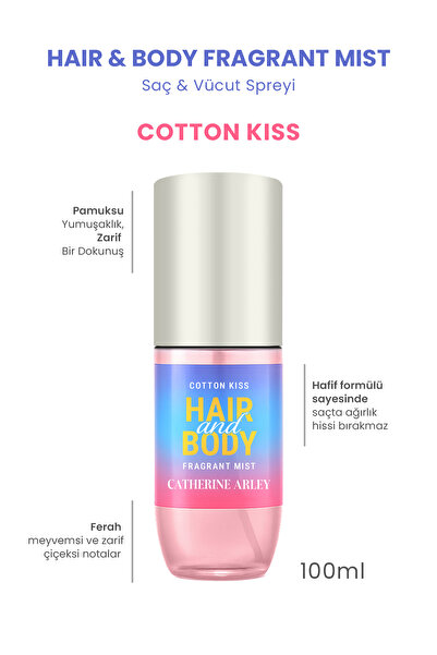 Catherine Arley SAÇ VE VÜCUT SPREYİ COTTON KISS HAIR AND BODY MIST 100 ML
