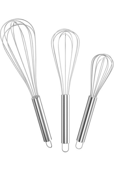 Generic Brand Set de 3 teluri - Teluri de bucătărie din oțel inoxidabil (21, ...