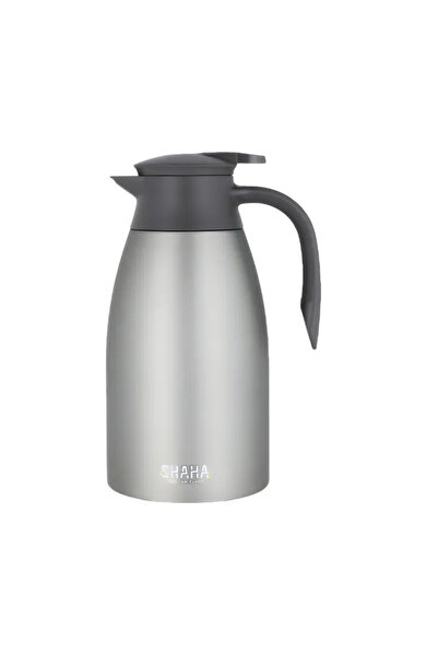 SHAHA Stainless Steel Thermos 2 Liter - Gray