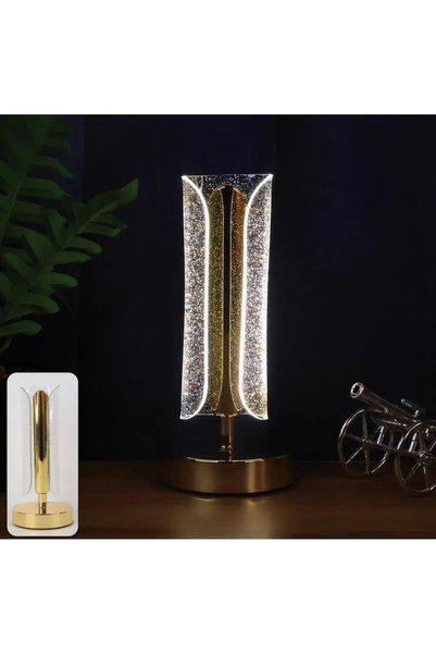 OEM Lampă de Masă LED din Cristal, Control Tactil, Lumină Caldă, Design Modern și Elegant, Iluminare LED cu Consum Redus, Dimensiuni 12 × 10 × 5 cm, Ideală pentru Noptieră, Dormitor, Living sau Birou