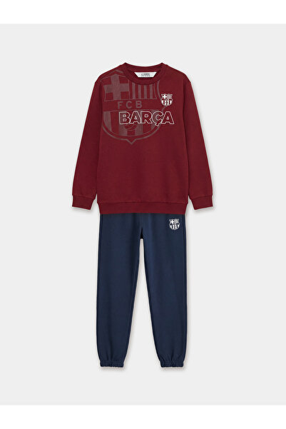 LC Waikiki Set de trening imprimat FC Barcelona pentru băieți