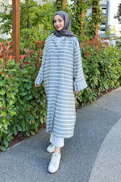 Ovn. Monroe Modal Oversize Gömlek - Gri