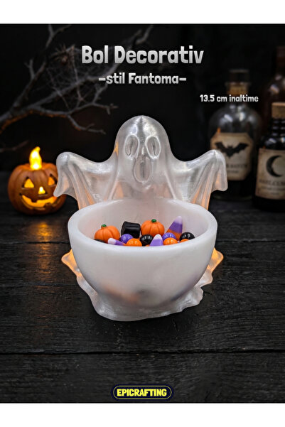Epic Crafting Bol Decorativ pentru Bomboane - Fantoma de Halloween