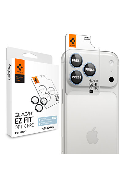 Spigen Set of 2 Spigen Camera Protection, Optik.tR EZ Fit Pro Camera Glass, f...