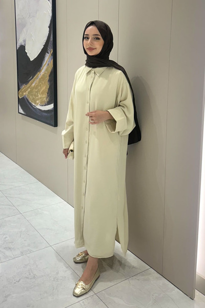Ovn. Alden Krep Stylish Tunic - Beige