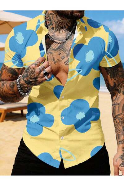Sheya Short-sleeved shirt, color mix - L