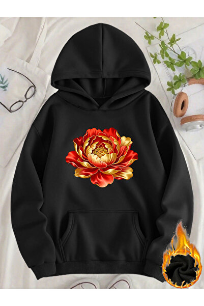 Deocept Unisex Women's Printed Hooded Kangaroo Pocket Comfortable Fit Regular...