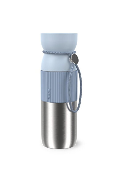 TEFAL beYou N2192210 thermos, stainless steel, 0.5 L, 100% leakproof, Quick P...