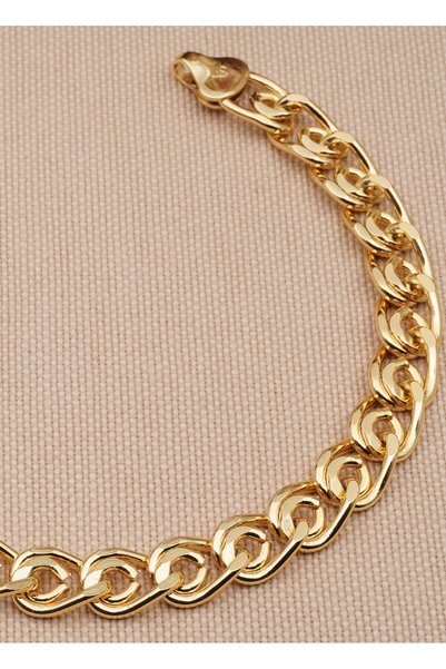 Bilge Kadın Aura Vip Ring Chain Model Xuping Steel Bracelet, Non-Tarnishing Steel Bracelet 19 cm