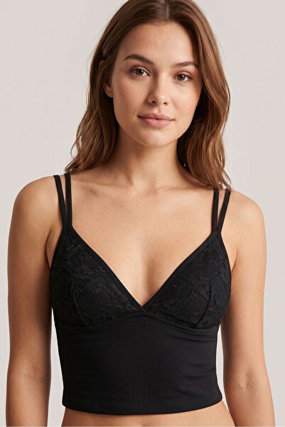 OBJE 60014 Modal Lace Double Strap Bralet