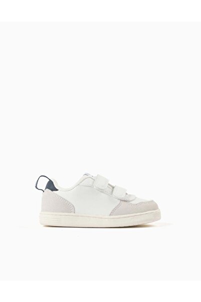 Ziddy Trainers Zy Move With Touch-Fasteners For Babies, White/Grey/Blue