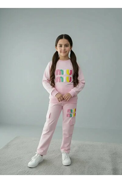 Kids Club Printed Text Girls' Set