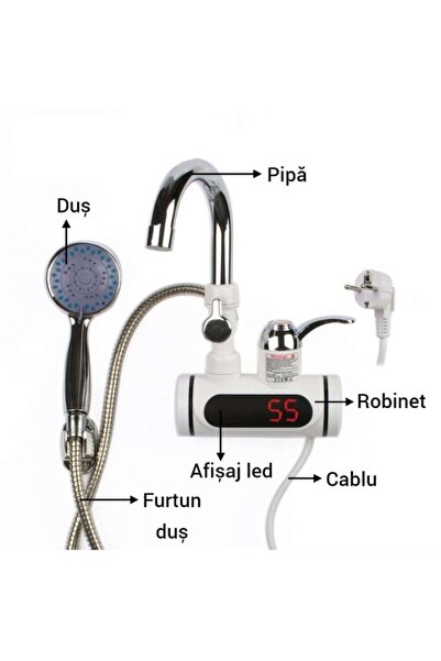 odjas Robinet electric de apă caldă cu duș
