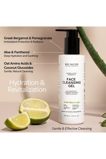 BEE FACTOR natural cosmetics Bee Factor Natural Cleansing Gel with Aloe Vera & Lime 200ml