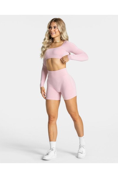 TEVEO Femme Sculpt,Seamless,Drawstring, Shorts-Rose
