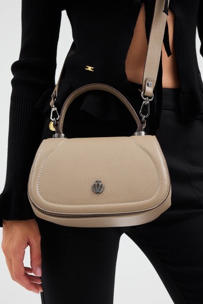 VOSTRO Italian Design 100% Genuine Leather Women's Hand and Shoulder Bag - Handcrafted Italian Style Crossbody Model
