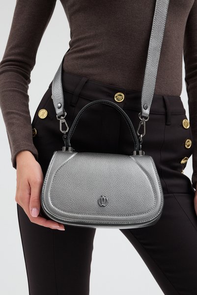 VOSTRO Italian Design 100% Genuine Leather Women's Hand and Shoulder Bag - Handcrafted Italian Style Crossbody Model