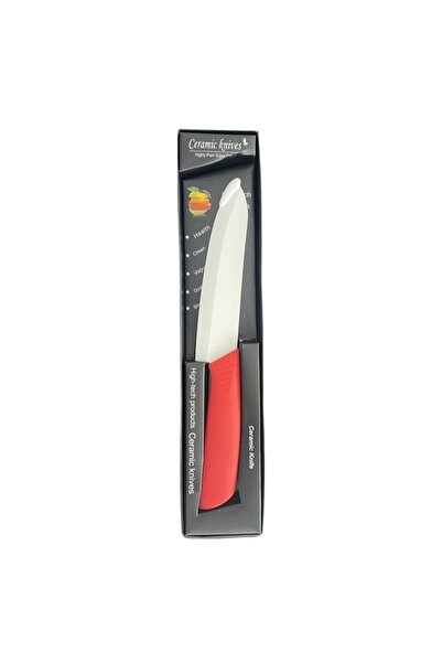 odjas Cutit ceramic, 27cm, lama 15cm, maner color, rosu