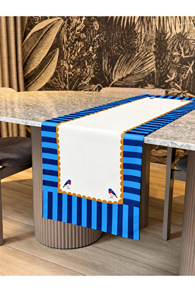 Skhome سجادة مطبوعة بتصميم عصري مع طيور، قطعة واحدة 40x140 سم (SKR-57)
