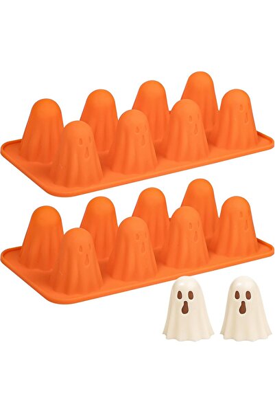 Generic Brand Forme de silicon pentru fantome de Halloween - 2 bucăți - 16 ca...