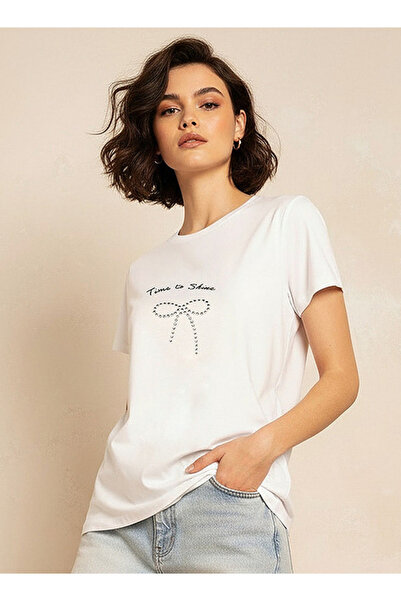 FAV Youth Cotton T-shirt with Slogan Print