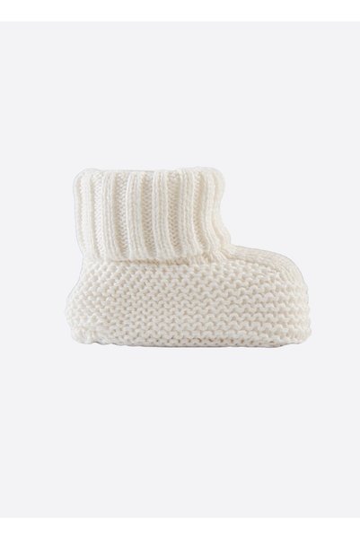 kitikate Arden Knitwear Booties Ecru