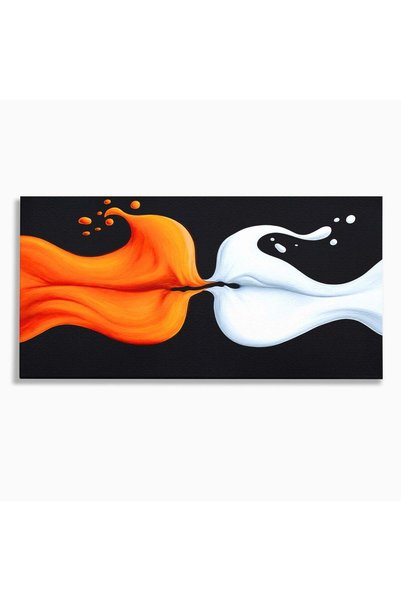 Luxcanva Tablou Canvas Imbinare Energetica 120x60 cm pe Sasiu Lemn Abstract F...