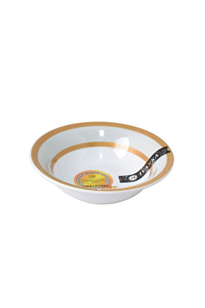 Generic Deep Round Melamine Plate 13 cm Gilded Model 1761