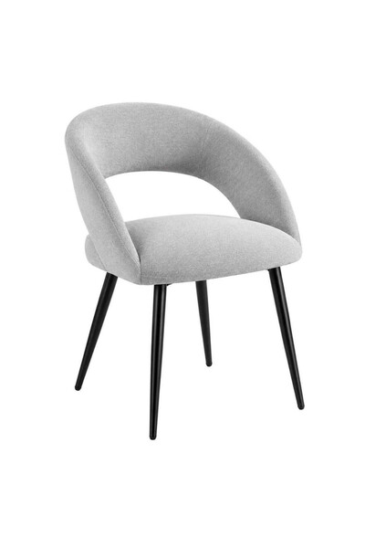 Palma homez Light Gray Velvet Chair 80X41X49 cm