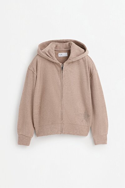 LEFTIES Parlak kesim detaylı fermuarlı sweatshirt