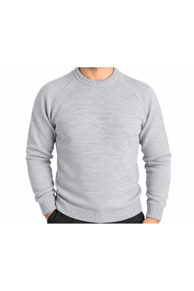 NSRKNİTWEAR Men's Knitwear Sweater Crew Neck Basic Sweater - Regular Cut