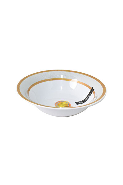 Generic 16 cm Gilded Deep Round Melamine Plate Model 1762