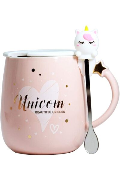 Yalucky Cute Unicorn Mugs Coffee Ceramics Tea Milk Cups Funny Novelty Cup wit...