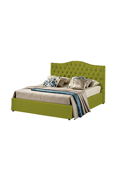Timflex Pat cu Somiera Vivian PAL 180x190 cm Piele ecologica Verde lime