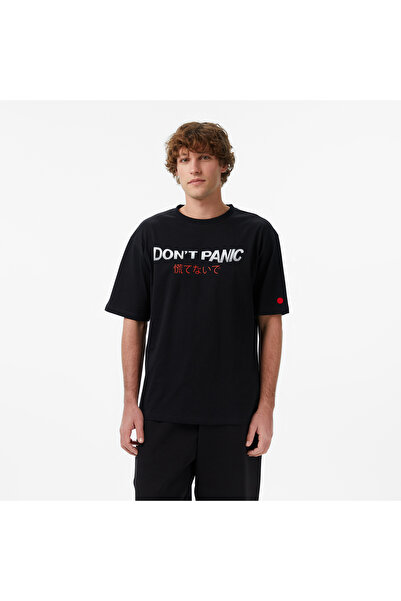 United4 UNITED4 Regular Fit Erkek Siyah T-Shirt