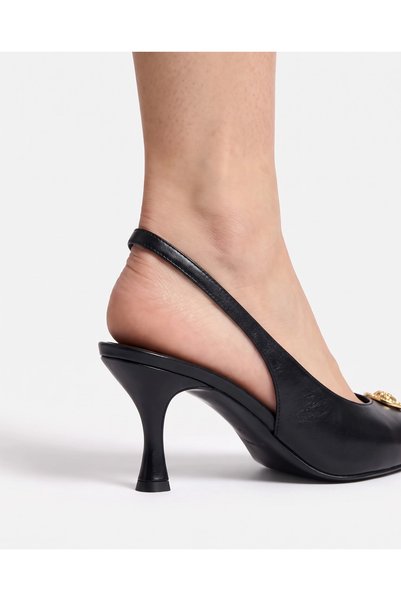 Tibu Ayakkabı Monica Black Rustic Stiletto