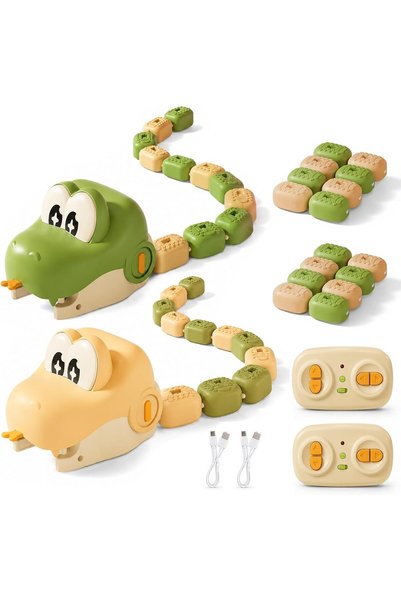 Generic Magnetic Snake Game, Remote Control Magnetic Suction Snake (2pcs)