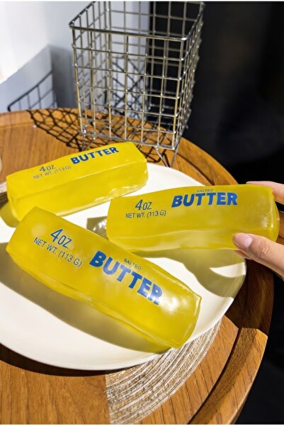 vattara Butter Vazelin Dolgulu Şeffaf Squishy Yeni Seri Sukuşi Şeffaf Tereyağı Stres Oyuncağı 1 Adet Gönderilecektir