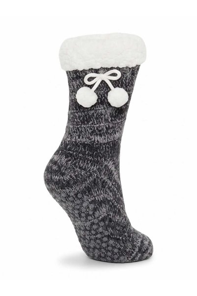 Aware Time Women's Fleece-Lined Non-Slip Sole Socks