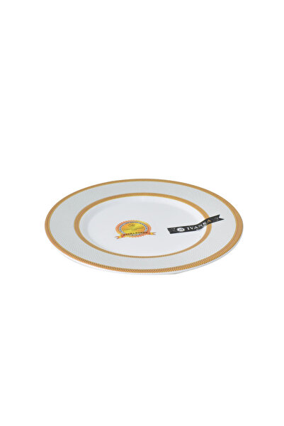 Generic Round Melamine Plate 15 cm Gilded Model 1700