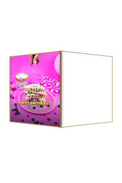 OEM Felicitare Aniversare Curcubeu Vafe de Ziua de Nastere, 13.3x19.4cm Pliata