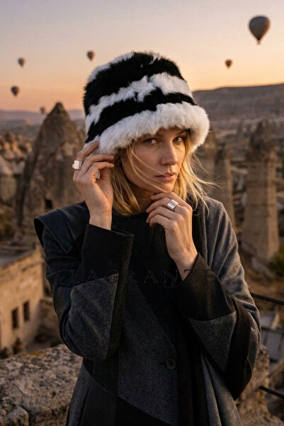 LAGRANZE Knitted Natural Fur Women's Hat