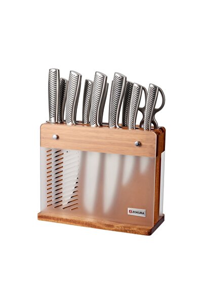 Zokura 14-piece knife set, German stainless steel -