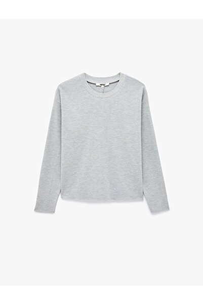 Koton Regular Fit Long Sleeve Crew Neck Basic Sweatshirt