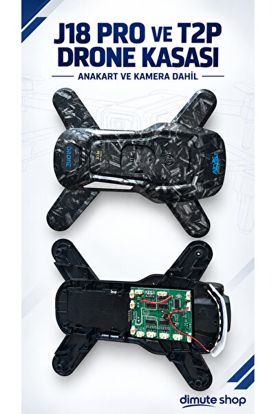 Dimute Shop J18 Pro / T2P Drone Kasası - Anakart ve Kamera Dahil Kasa