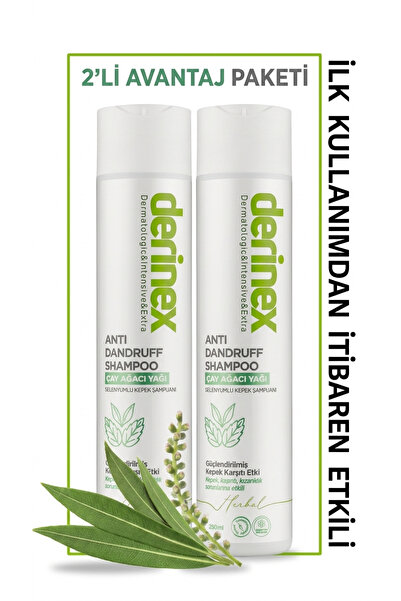 derinex Anti Dandruff Çay Ağacı Yağı Selenyumlu Kepek Karşıtı Şampuan 250 ml ...