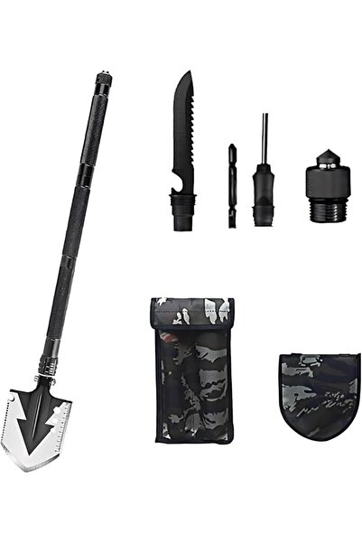 The Bros Folding Camping Shovel Set - Multi-Tool for Outdoor Adventure, Colla...