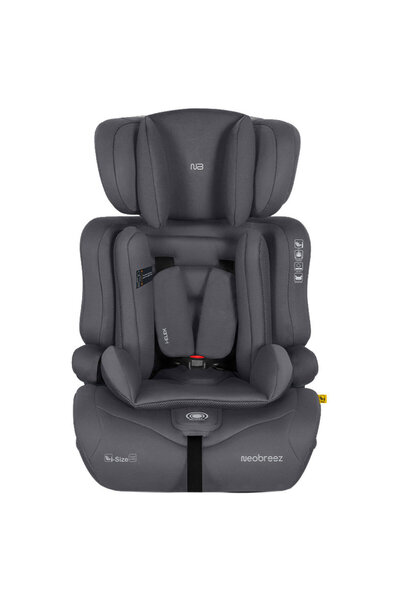 neobreez - ELEK 3-In-1 Toddler Car Seat - i-Size - 9m-12Y - Grey