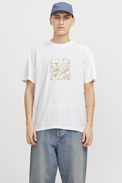 Jack & Jones JCOTARMAC CAMO FRONT TEE SS CREW NECK LN